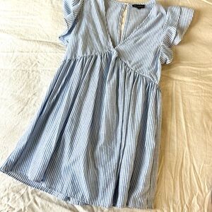 ShineStar | Sun Dress | Blue & White